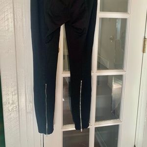 Acne Leggings with Calf Zipper Detail - size 32 (size 2)